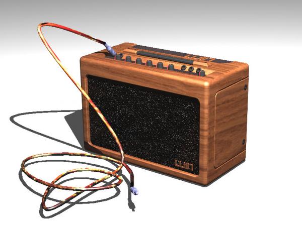 Electric Guitar Amp and Cable