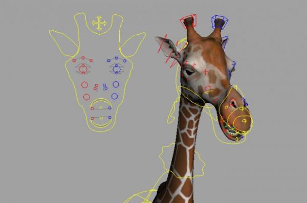 GiraffeRig Giraffe Animation character animal
