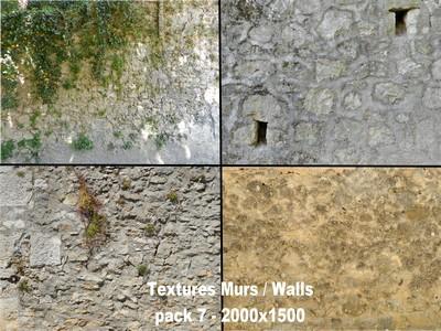 Textures Murs/ Walls pack 7 : 2000x1500