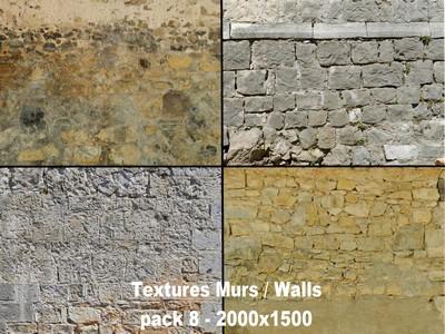 Textures Murs/ Walls pack 8 : 2000x1500