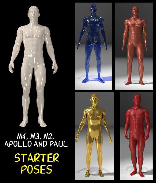STARTER POSES FOR M4, M3, M2, APOLLO and PAUL