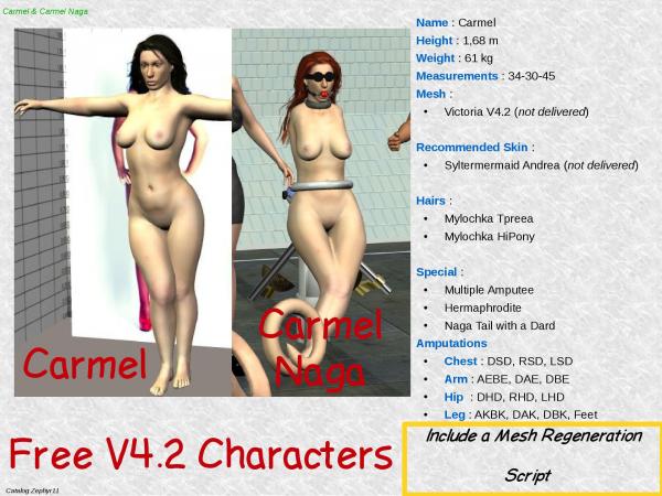 Carmel &amp; Carmel Naga V4.2 Free Characters