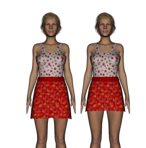 2 lengths for the G2F Folded Skirt Dress