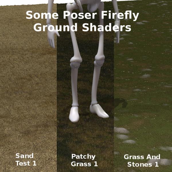 Some Poser Firefly Ground Shaders