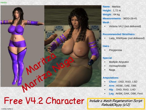 Maritza &amp; Maritza Naga V4.2 Free Characters