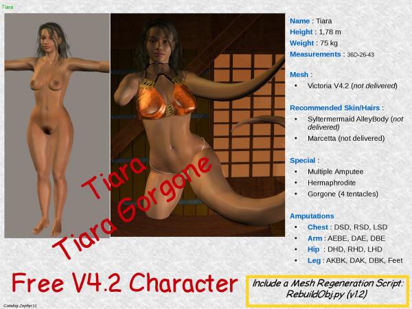 Tiara &amp; Tiara Gorgone V4.2 Free Characters