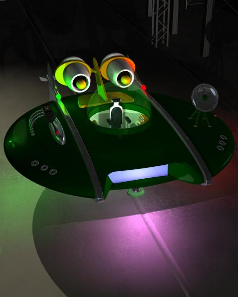 Ghastly&#039;s Retro Flying Saucer
