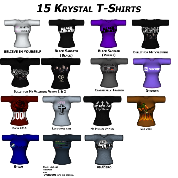 15 Krystal T-Shirts