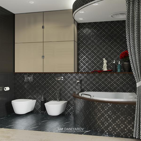 Geometrical Pattern Bathroom