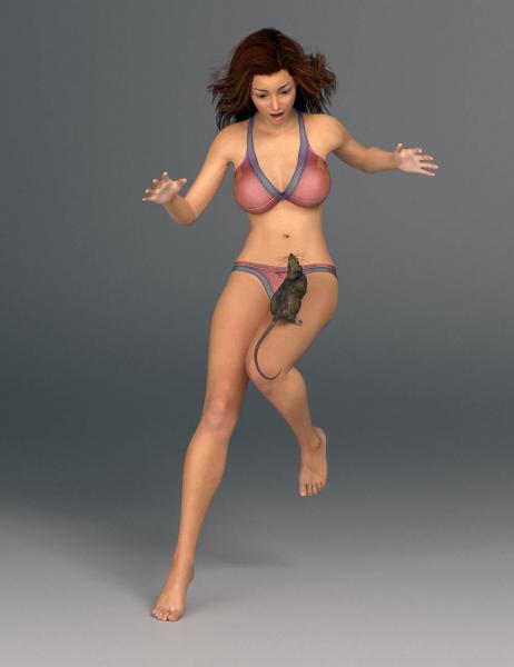 Freak Out Pose for Genesis 3 Female