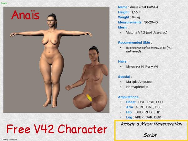 Anaïs V4.2 Free PAWG Character