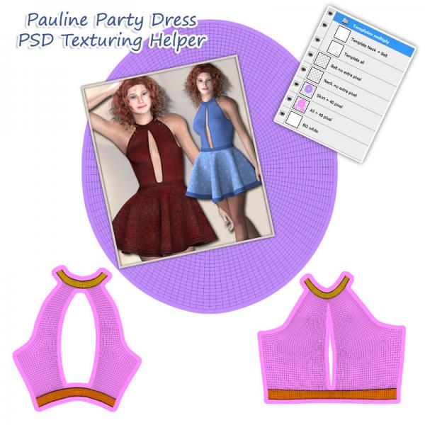 Texturing Helper for Pauline Party Dress
