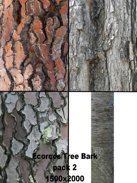 Ecorces/Tree Bark pack 2