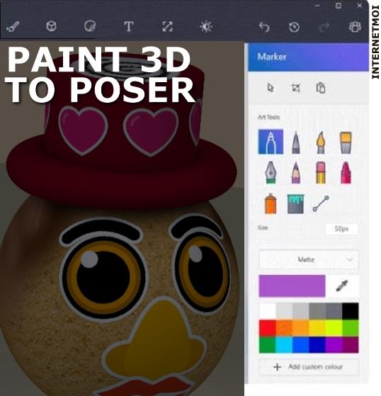 Paint 3D to POSER