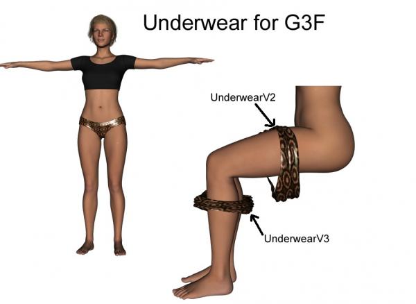 Underwear for G3F
