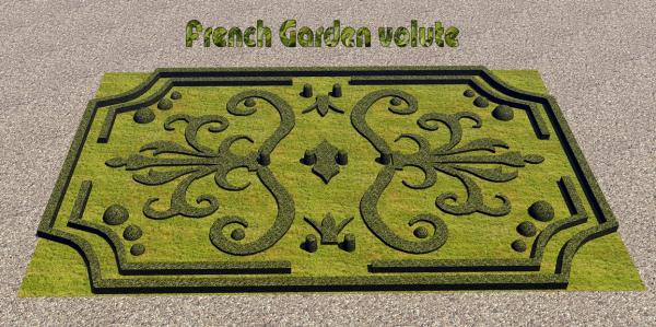 French garden volute