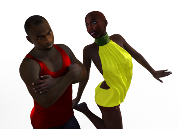 African couple for G3 (by request)