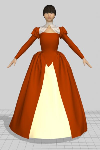 Early Elizabethan Dress (MD6.5) for Avatar &quot;A&quot;