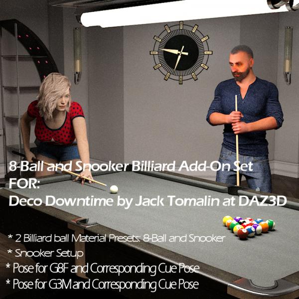 8-Ball, Snooker, and Pose Add-on Set