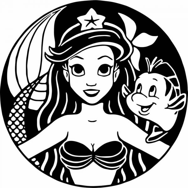 Little Mermaid .SVG file for Cricut