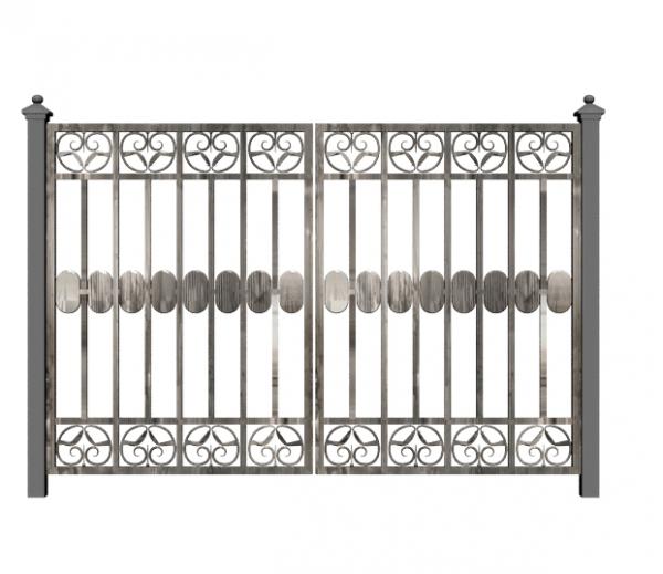 Wrought iron gate / portail en fer forgé