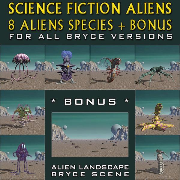 Science Fiction Aliens for Bryce