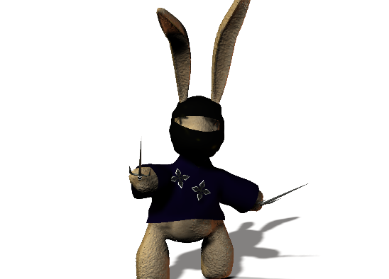 Ninja Outfit for Dead Bunny