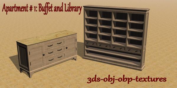 Apartment #1 : Buffet and Library