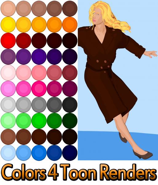 Colors 4 Toon Renders - Poser 10