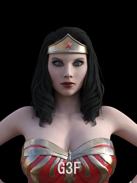 Wonder Woman head morph g8 g3 g2