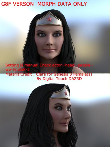 Wonder Woman head morph VER.2 g8 g3 g2