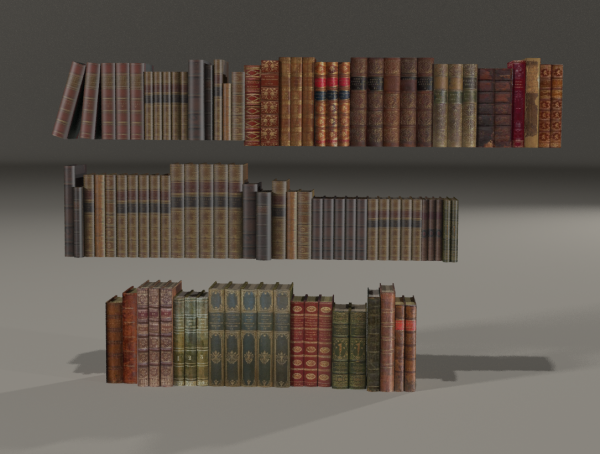Rows of books