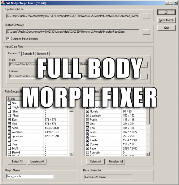 Full Body Morph Fixer