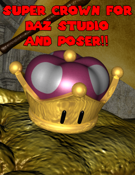Super Crown for DAZ3D and Poser