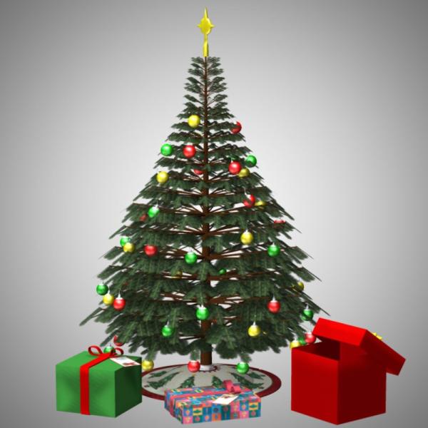 Christmas Tree and Gifts (for Poser)