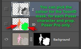 Poser - script to pick colour and assign to ToonID