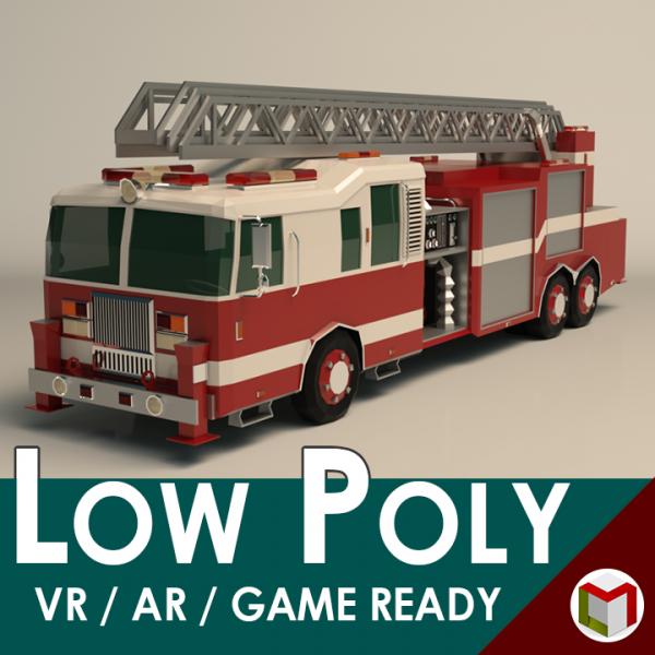 Low Poly Fire Truck