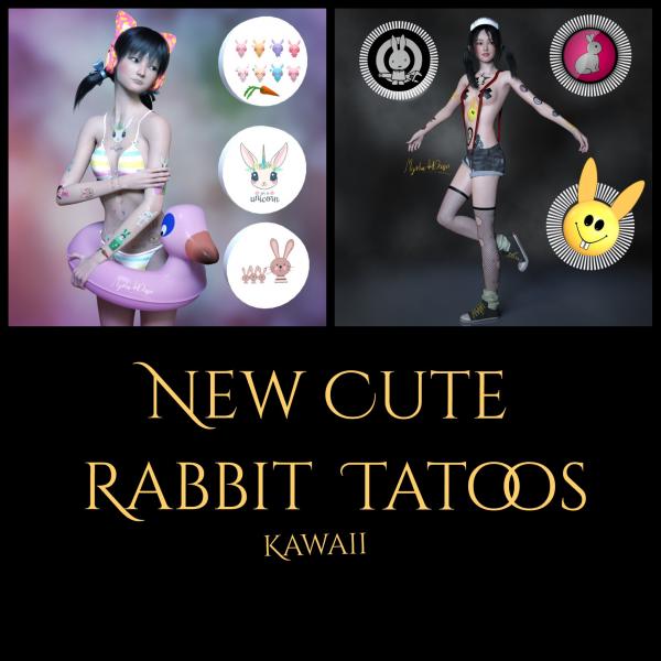 Cute &amp; Cool Rabbit Tattoos