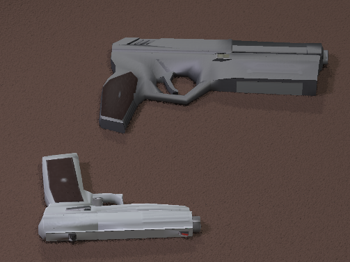 Two Low-Poly Blasters for Poser