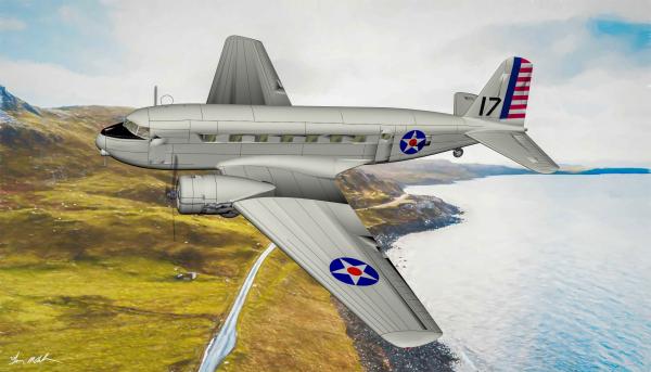 USAAF Texture for Pedro Caparros Douglas DC-2 C-39