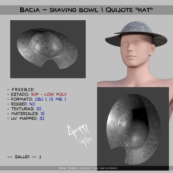 Bacia - shaving bowl | Quijote &quot;hat&quot;