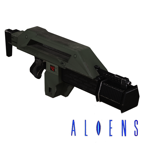 Aliens M41A Pulse Rifle retrofitted legacy prop