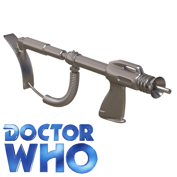 Doctor Who Cyber-gun retrofitted prop