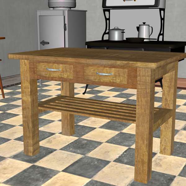 Ligeia&#039;s Country Kitchen Table (Updated)