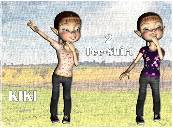 2 Tshirts pour Kiki