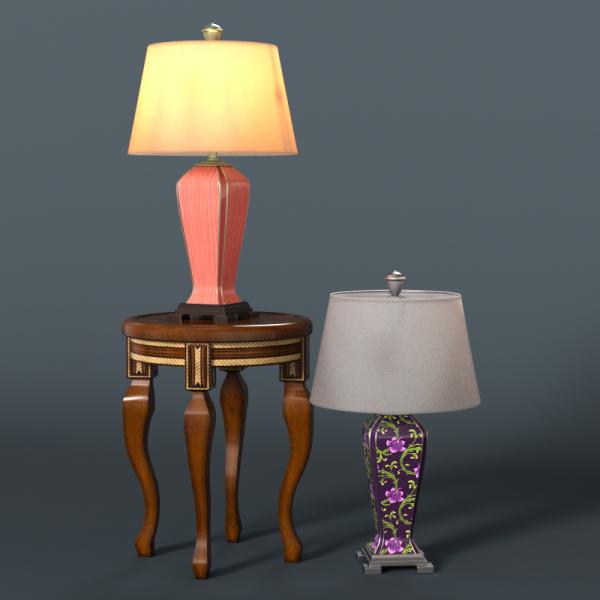 Large Asian-style lamps