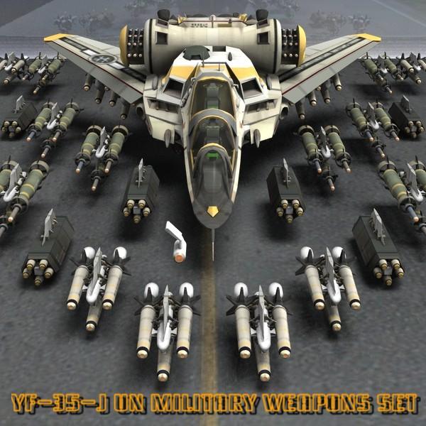 YF-35 Weapons Add-On Set (for Poser)