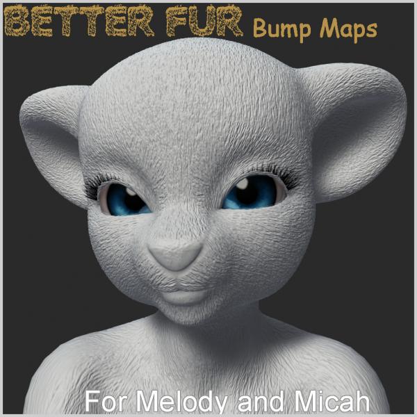 Better Fur Bump Maps For Melody &amp; Micah