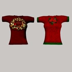 Christmas Textures & MAT Poses for the V4 T-Shirt