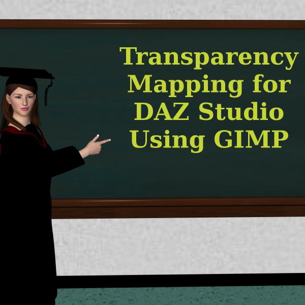 Creating Transparency Maps for DAZ Using GIMP